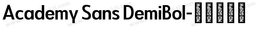 Academy Sans DemiBol字体转换
